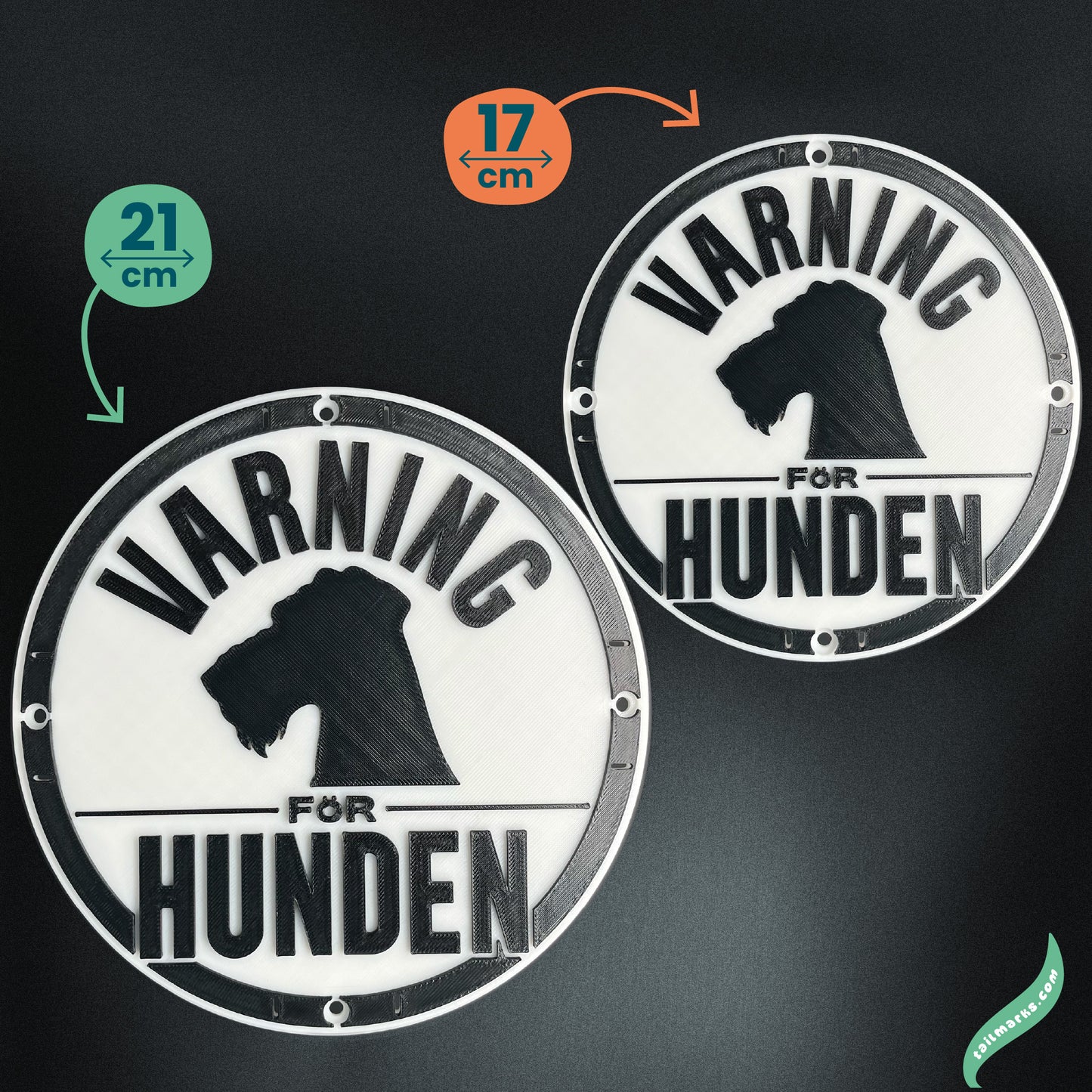 Personalised "Varning för hunden" Sign in swedish — Outdoor ready