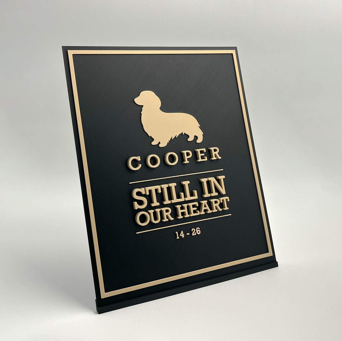 "Still In Our Heart" Dog Memorial Plaque