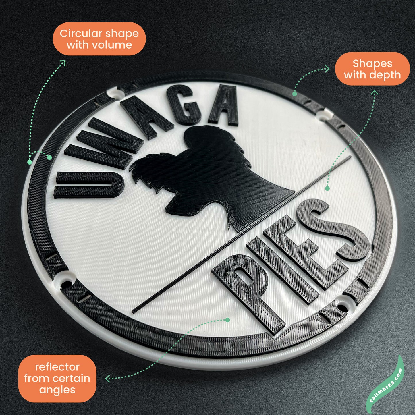 Personalised "Uwaga Pies" Sign in polish — Outdoor ready