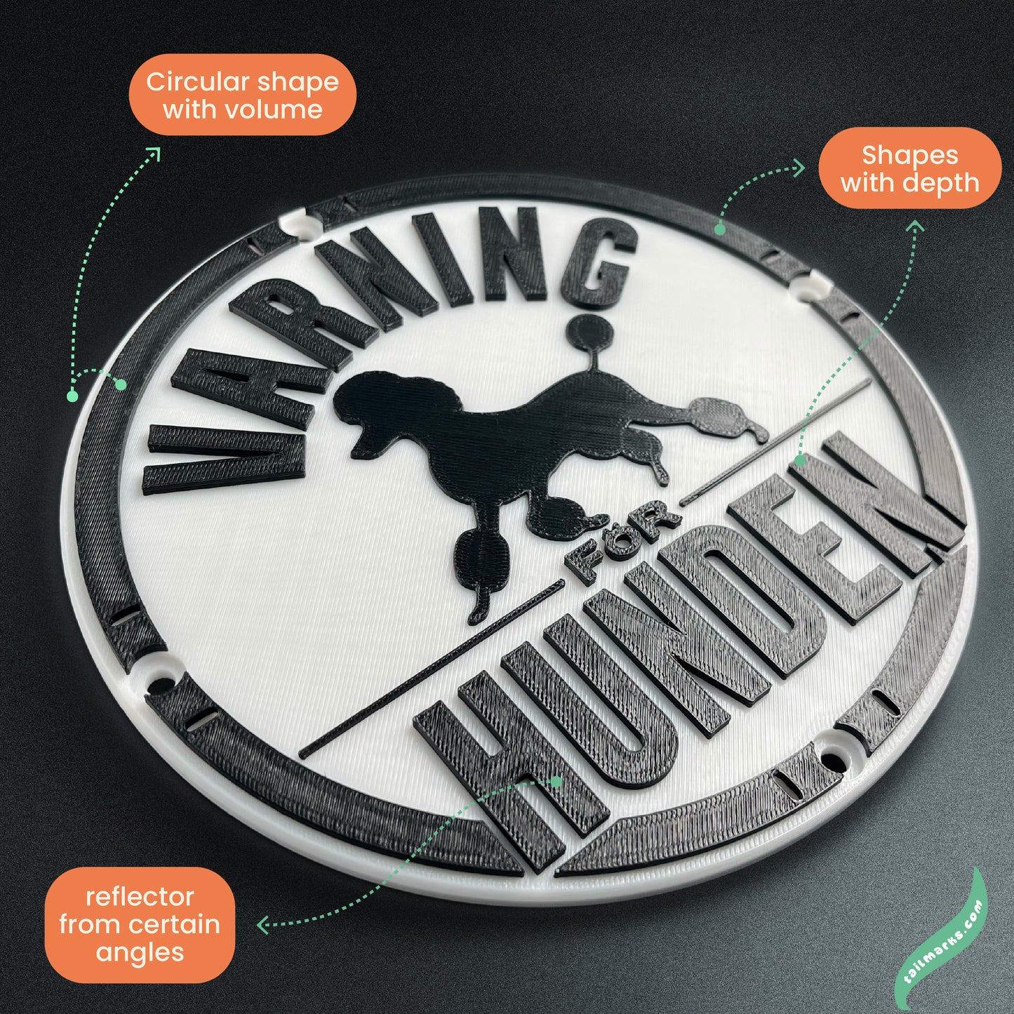 Personalised "Varning för hunden" Sign in swedish — Outdoor ready