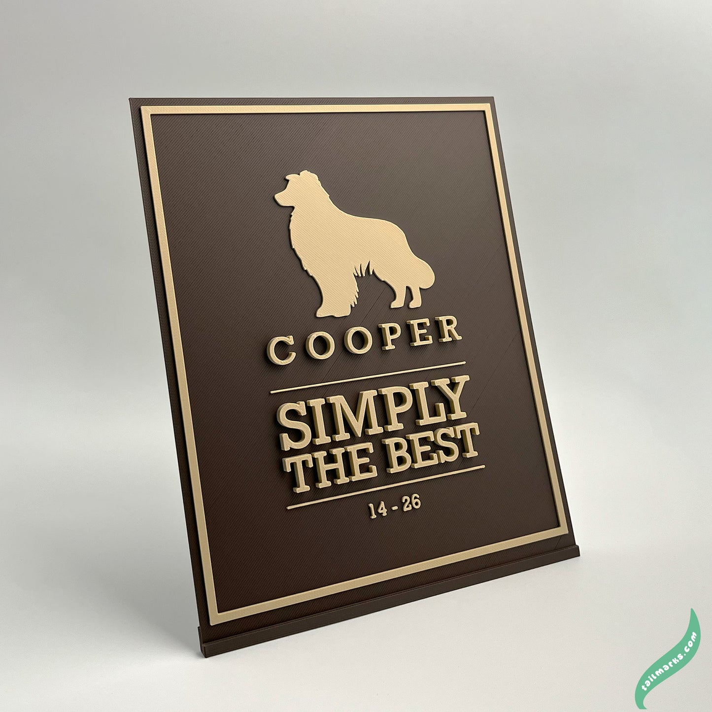 "Simply The Best" Dog Memorial Plaque
