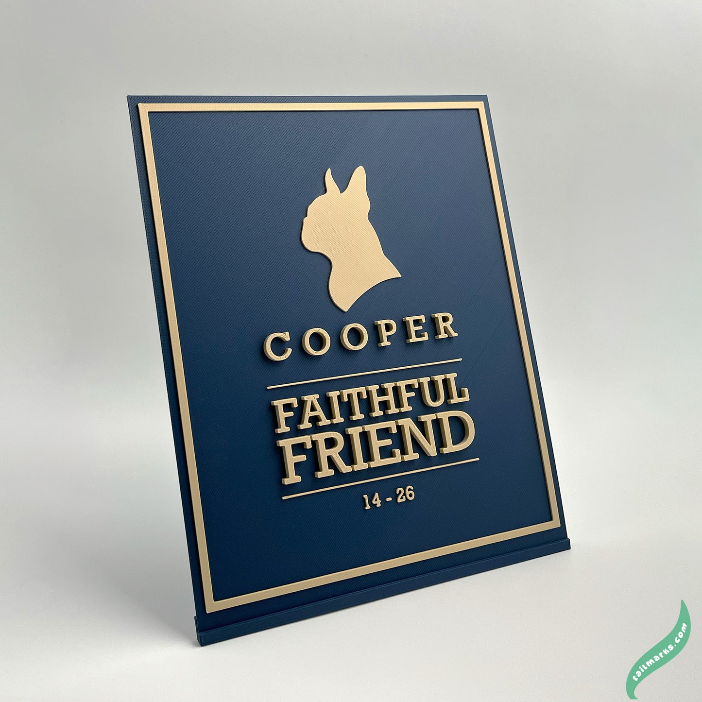 "Faithful Friend" Dog Memorial Plaque