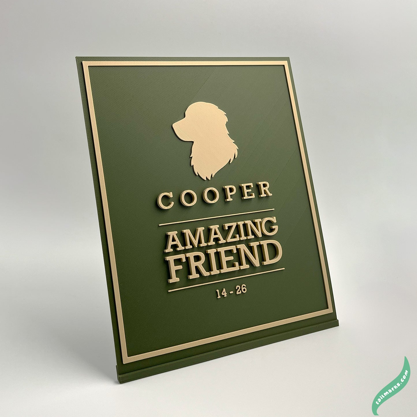 "Amazing Friend" Dog Memorial Plaque