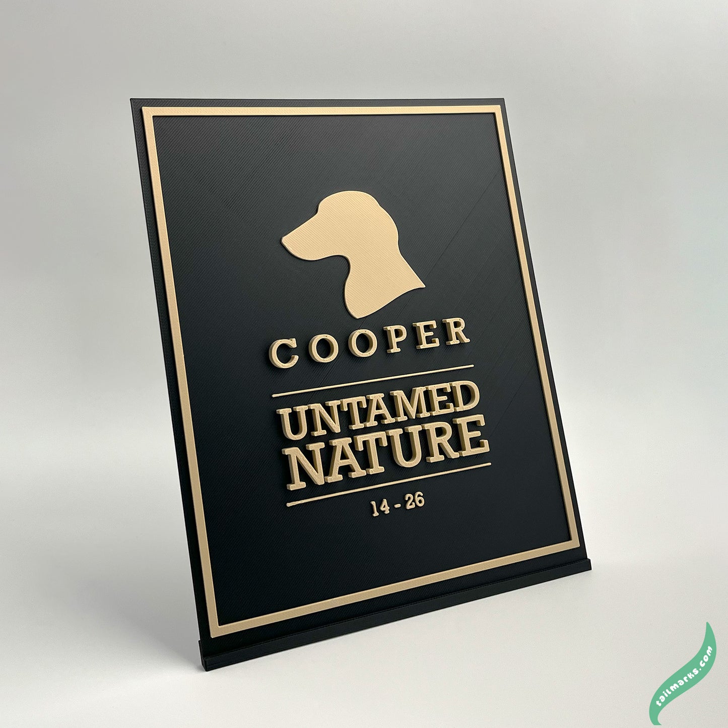 "Untamed Nature" Dog Memorial Plaque