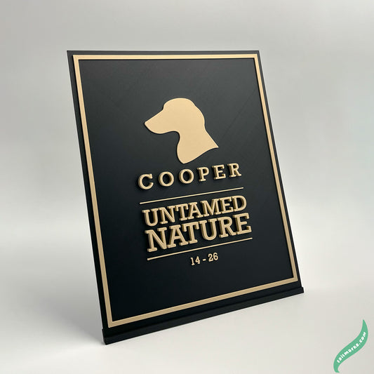 "Untamed Nature" Dog Memorial Plaque