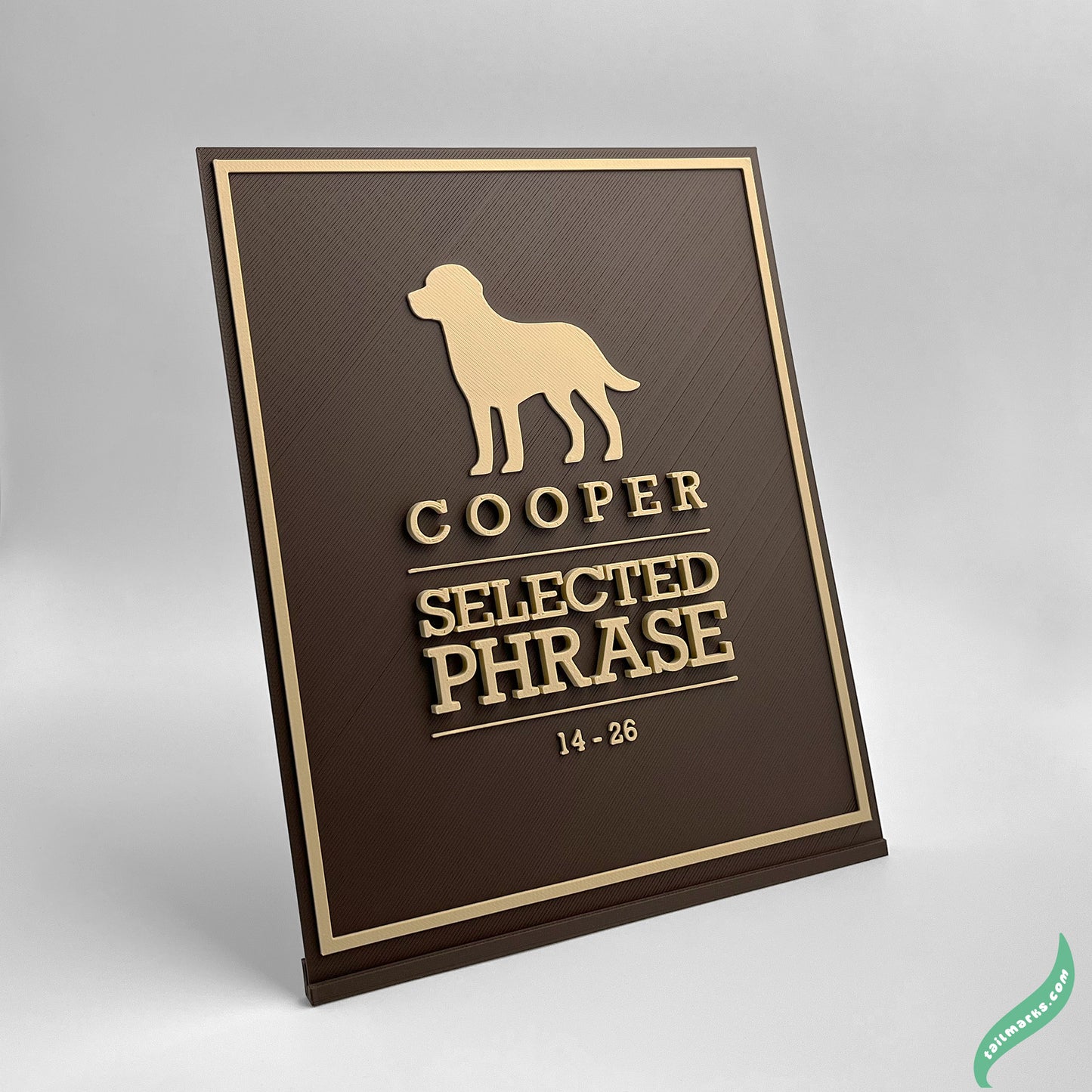 "Never Forgotten" Dog Memorial Plaque