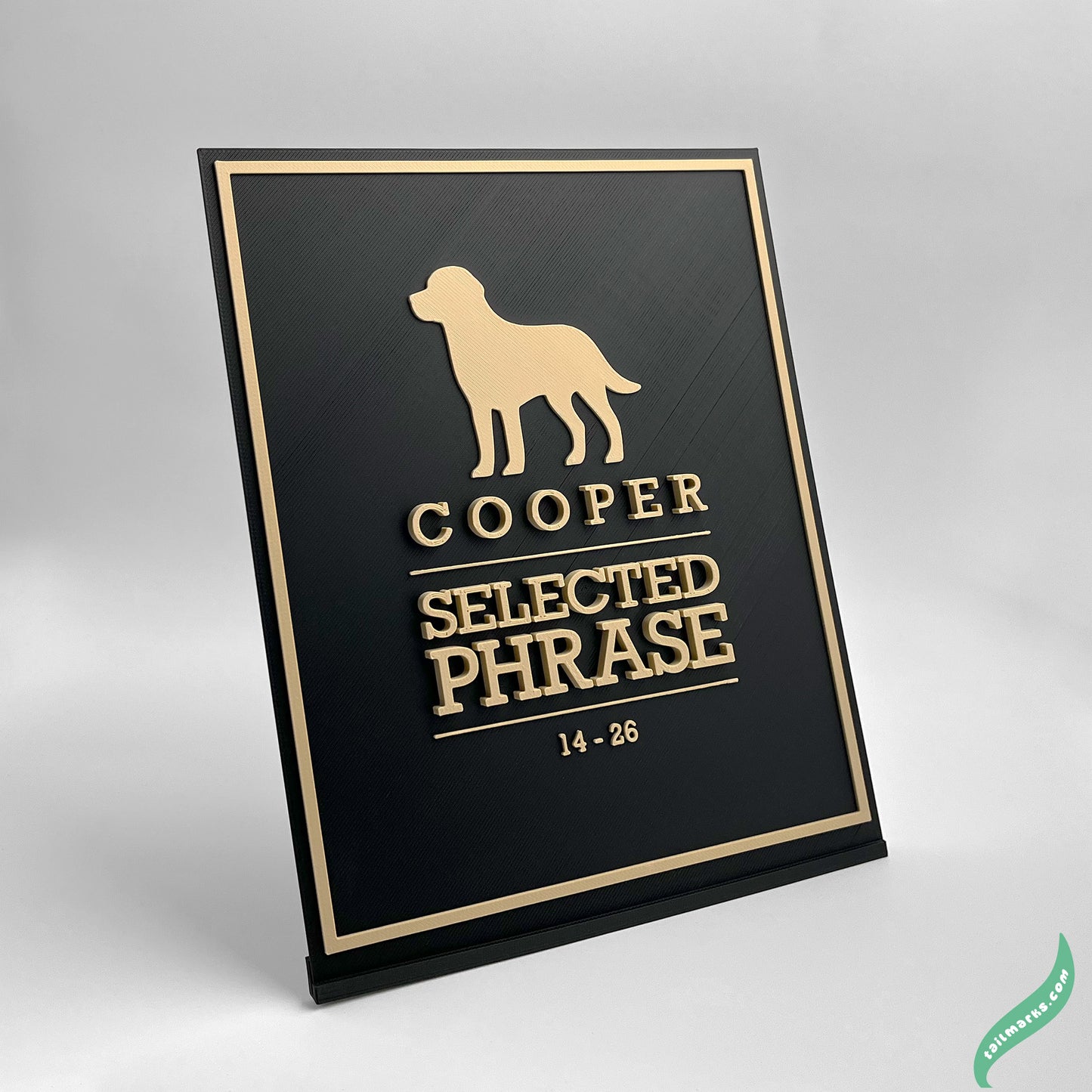 "Never Forgotten" Dog Memorial Plaque