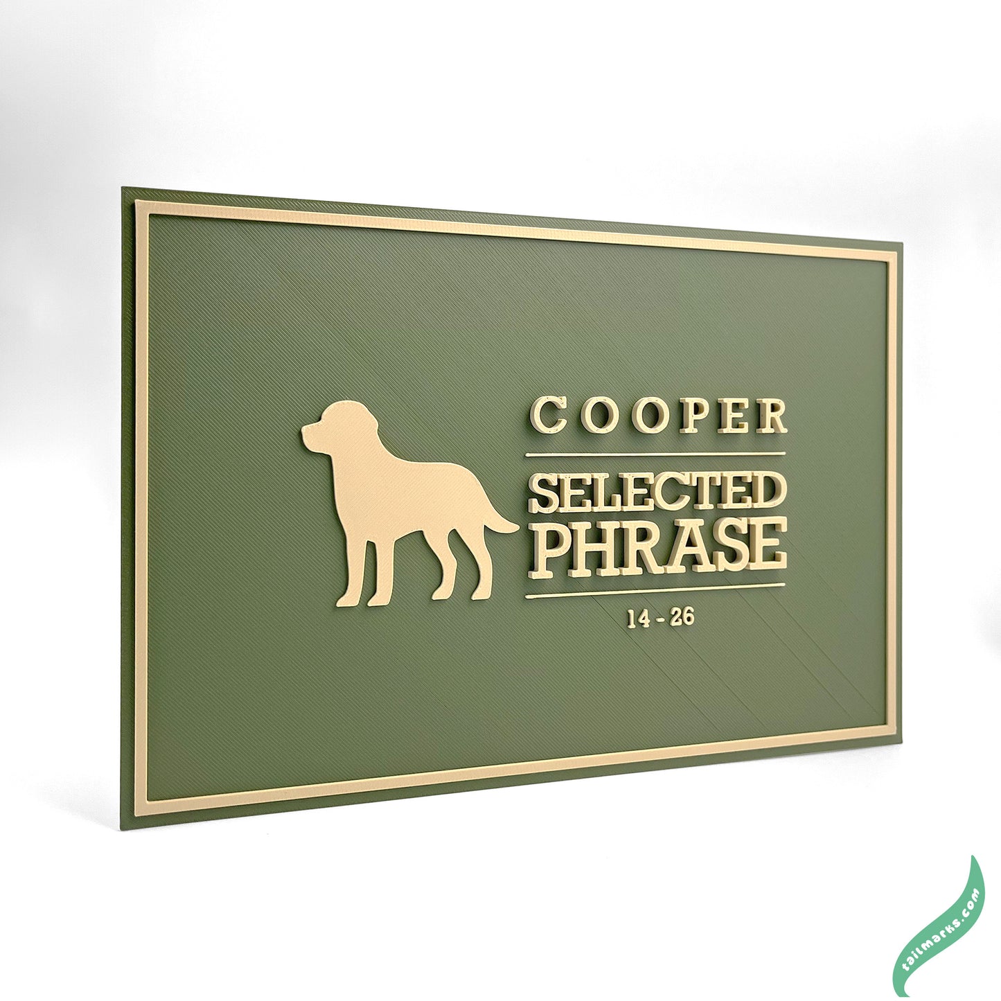 "Never Forgotten" Dog Memorial Plaque