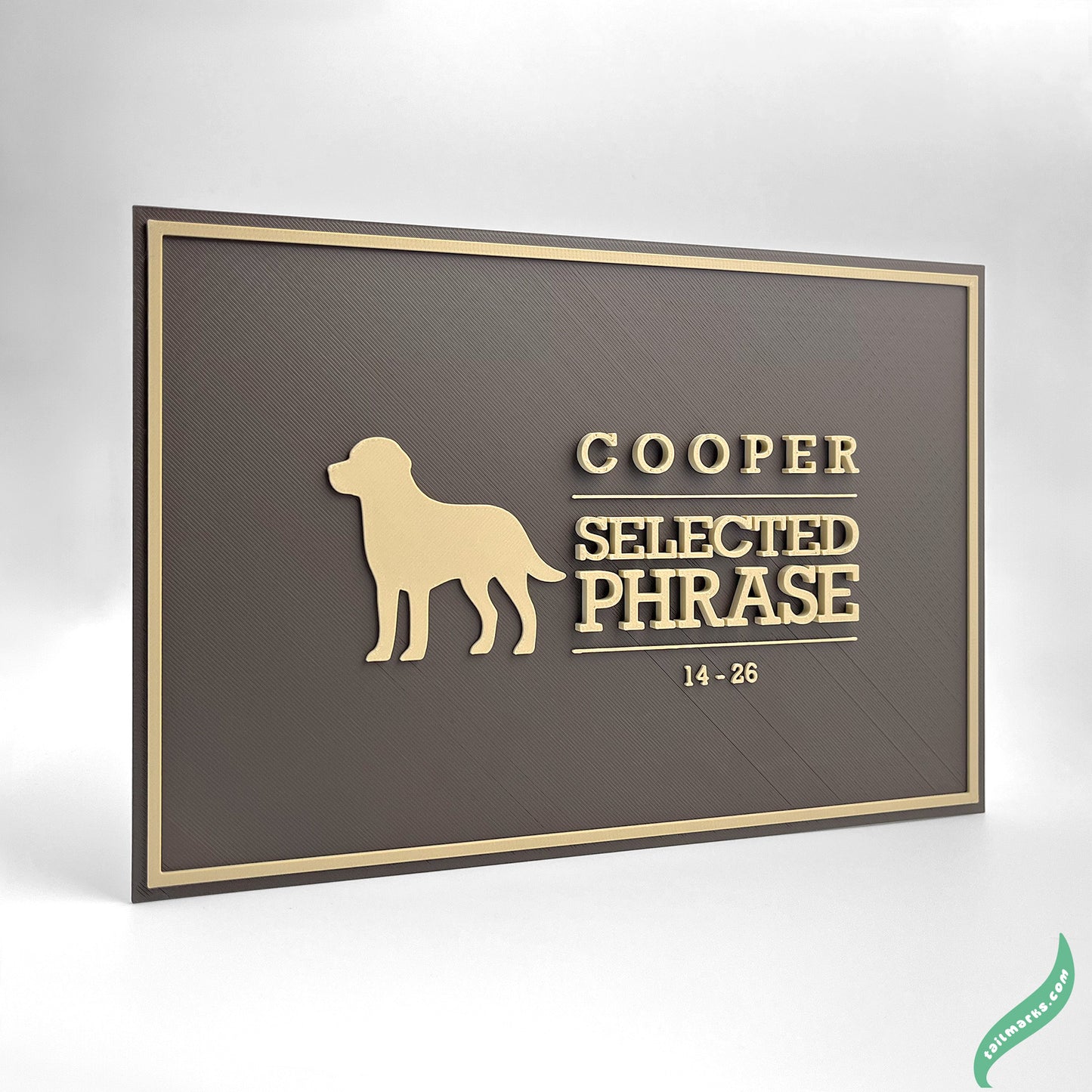 "Never Forgotten" Dog Memorial Plaque
