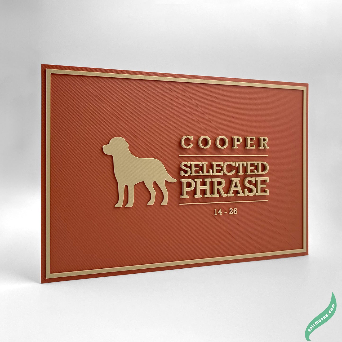 "Never Forgotten" Dog Memorial Plaque