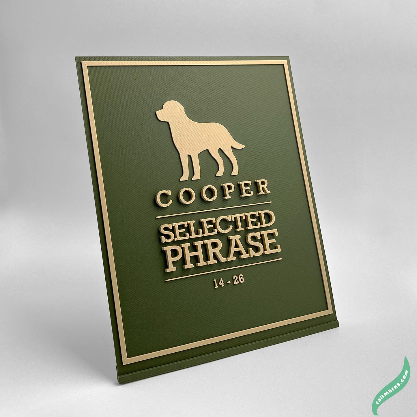 "Never Forgotten" Dog Memorial Plaque