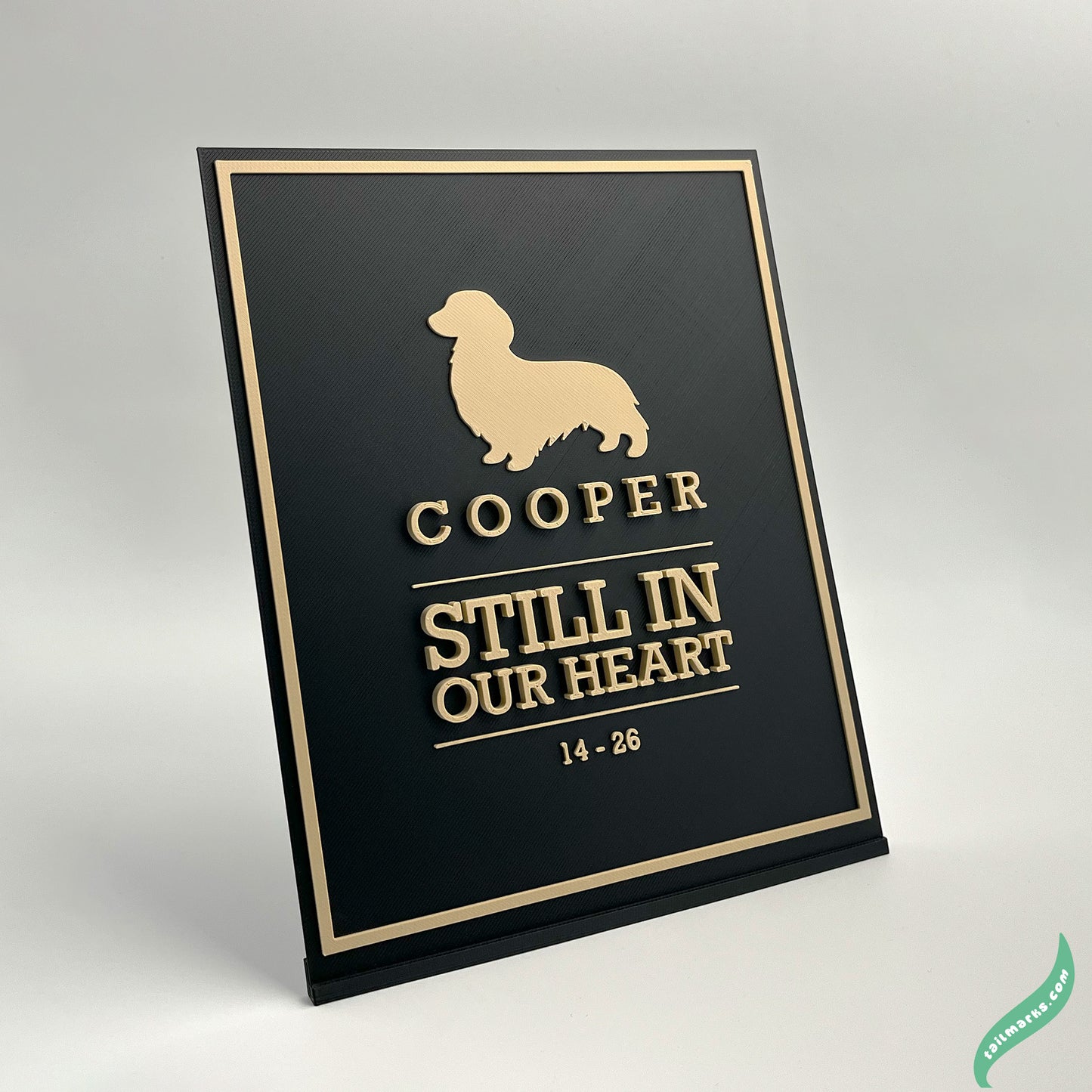 "Still In Our Heart" Dog Memorial Plaque